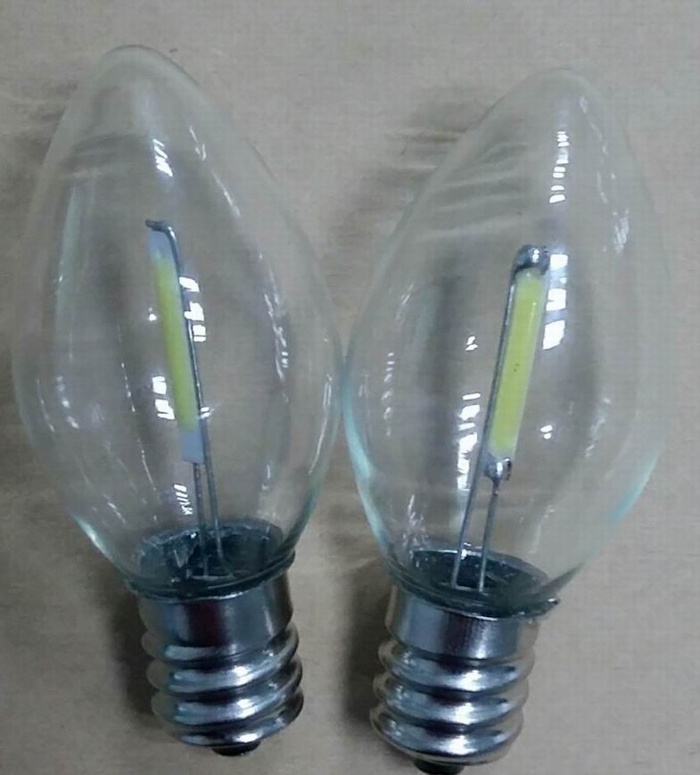 C7 LED filament lamp